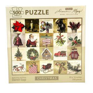 Darren Gygi Christmas 500-Piece Puzzle 20"x16" Sullivans Home Collection Art NIB